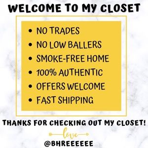 WELCOME TO MY CLOSET!